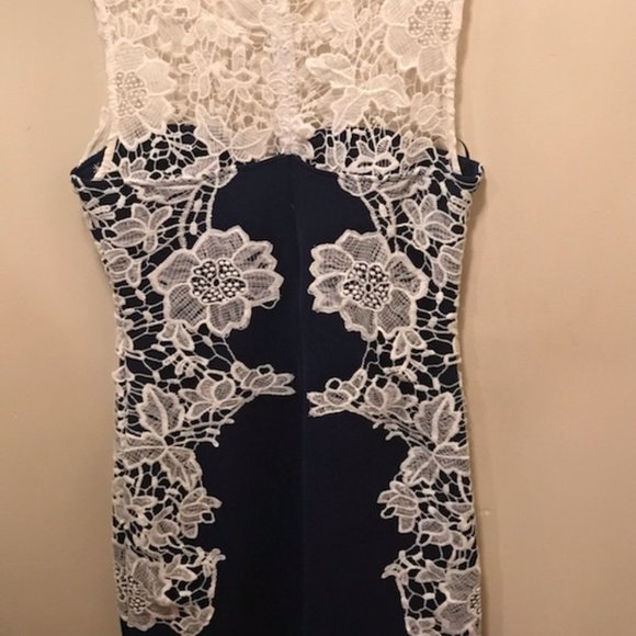 Navy Blue and White Lace Dress from Venus NWT VENUS - Picture 5 of 6